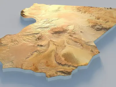 Libya Terrain Country 3D model