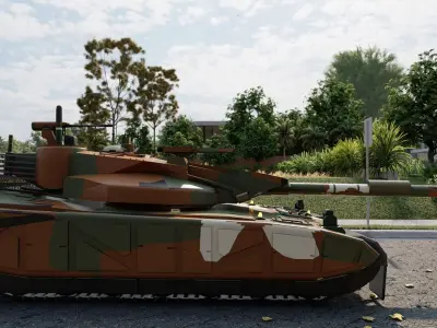 HEAVY BATTLE TANK 3D model