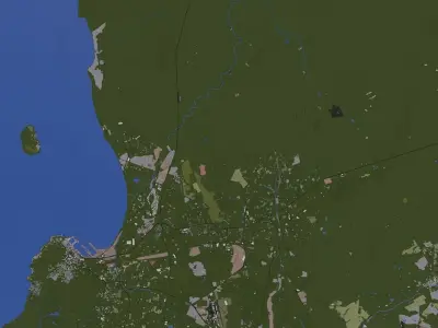 Capetown City Low-poly 3D model