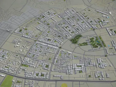 Chandigarh  Low-poly 3D model