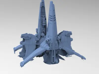 Dark Terra Former floor base 4  3D model