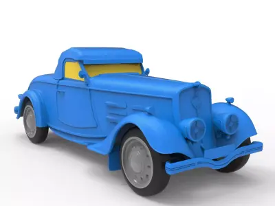 Peugeot 601 1934 Classic Car 3D print model