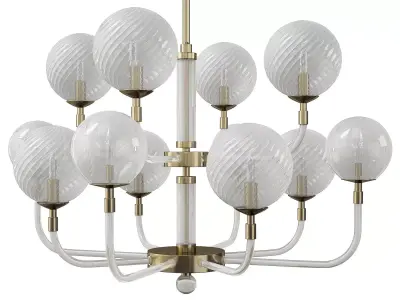 Multiforme B and L CHANDELIER Low-poly 3D model