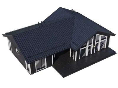 Modern house v81 3D model