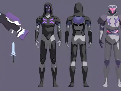 Blade of Mormora Voltron Low-poly 3D model