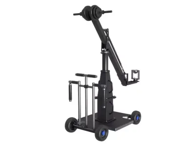 Dolly 4x4 with Mini Crane 3D model