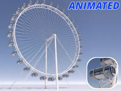 Singapore Flyer observation wheel 3D model