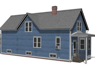 House Low-poly 3D model 39