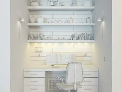 Home Office Interior 3D model