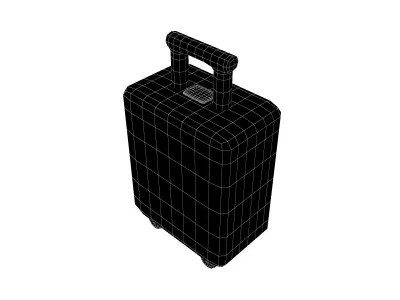 Suitcase Icon v1 002 Low-poly 3D model