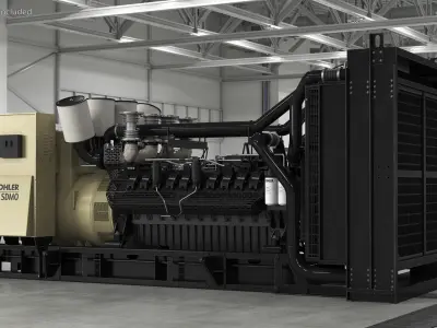  Kohler Diesel Generator Sand Color 