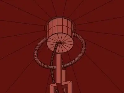 Ecolight chandelier 3D model