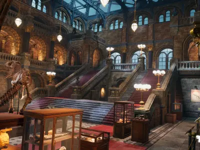 Historical Museum Low-poly 3D model