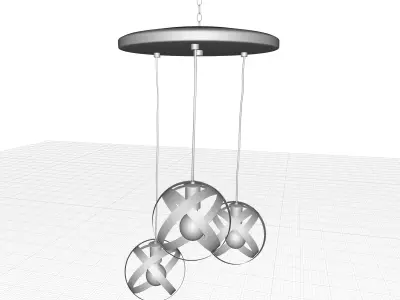 Frome Light Globe Chandelier 3D model