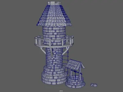 3d tower model 3D model