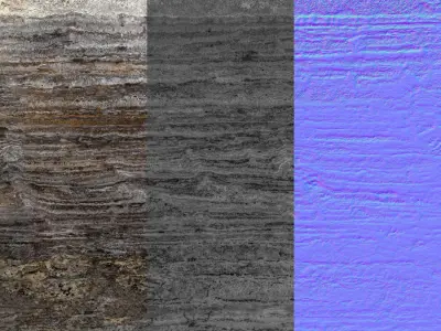 Seamless horizontal texture of brown travertine Texture