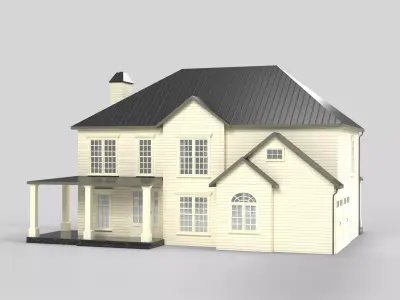 Cottage House Design 11T5 Low-poly 3D model