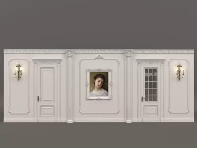 Wall Molding in Classic French style 4 3D model