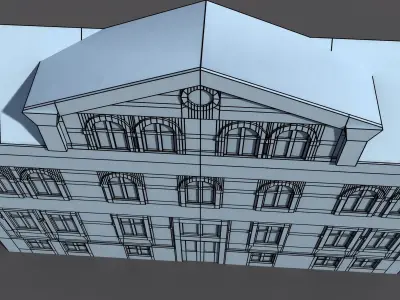 Apartment House 50 Low-poly 3D model