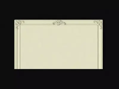 bed headboard 3D model