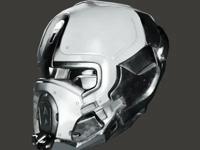 SciFi Helmet ver5 Low-poly 3D model