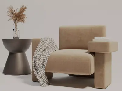 Photorealistic 3D Chair  Modern Furniture Model  Free 3D model