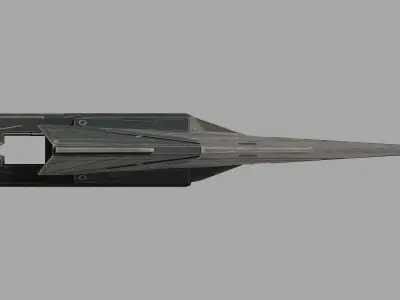 Clone Assasins CX Dagger Spaceship - Star Wars The Bad Batch Low-poly 3D model