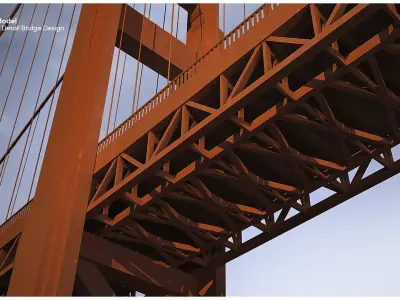 Golden Gate Bridge 3D model