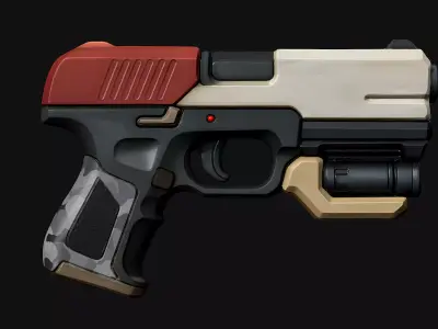 Pistol Sci Fi N242014 3D model