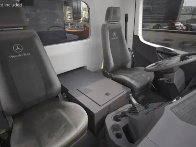  Mercedes Liebherr Concrete Pump Truck Yellow Dirty 