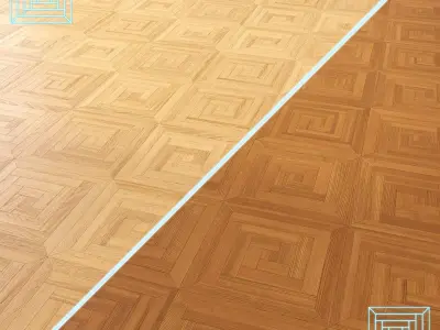 Parquet - Laminate - Wooden floor 2 in 1 Low-poly 3D model 199