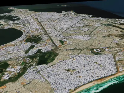 Dakar - Senegal 3D model