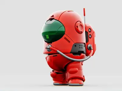 AMONG US CONCEPT CHARACTER RIGGED 3D model