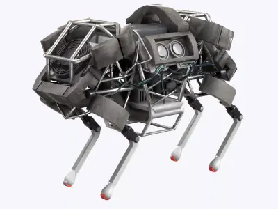 WildCat Robot Boston Dynamics Low-poly 3D model