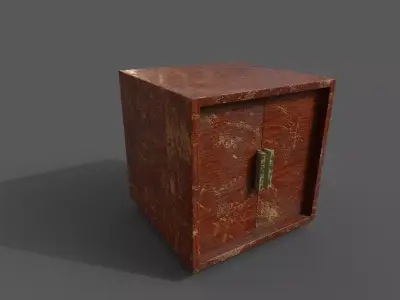 Old Modern Furniture 3D Model Terror Low-poly 3D model shop