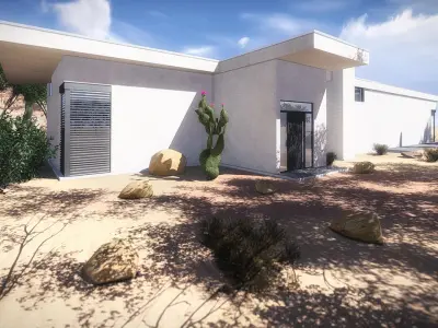 House 3 - Modern City Villa Low-poly 3D model