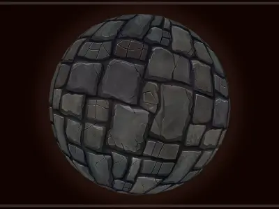 Dungeon Floor and Stone Road -20 TEXTURES -Handpainted PACK 1--- Texture