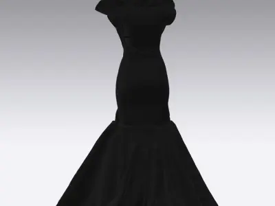 adele dress  3D model