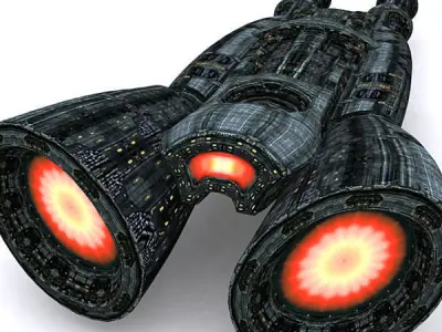 3DRT - Sci-Fi Norad Battleship - Keleth Low-poly 3D model