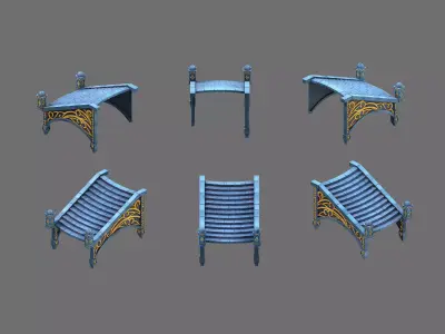 Moon City - Stairs 01 3D model