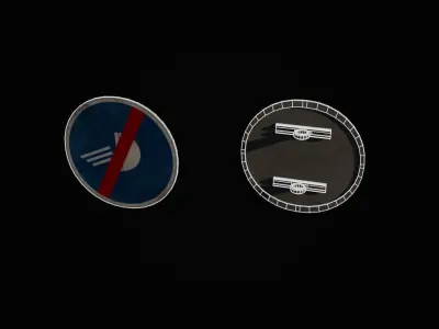 Czech road signs pack - Commands Low-poly 3D model