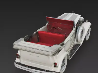Realistic 30s Dual-Tone Convertible 3d model Low-poly 3D model
