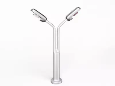 Dual Street Lights 3D model