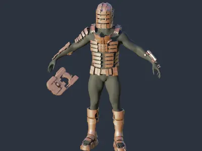 Full Set Armor and Plasma Cutter - Dead Space 2023 Remake 3D print model