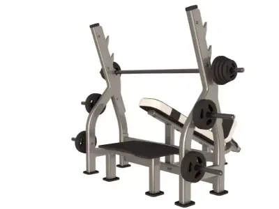 Inclined Press Bench 3D model