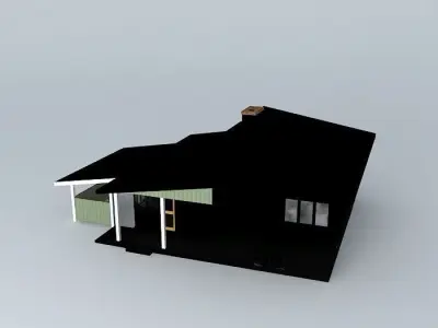 Retro House Free 3D model