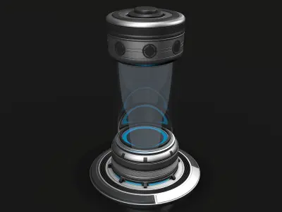 Sci Fi Cylinder 3D model purchase