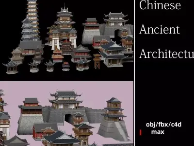 Traditional Chinese Ancient Architecture 3D Model Collection 3D model