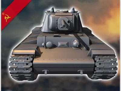 KV-1 M1941 - Soviet army WW2 Second World East front Ostfront RP 3D print model