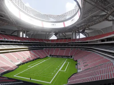 Mercedes benz Stadium 3D model